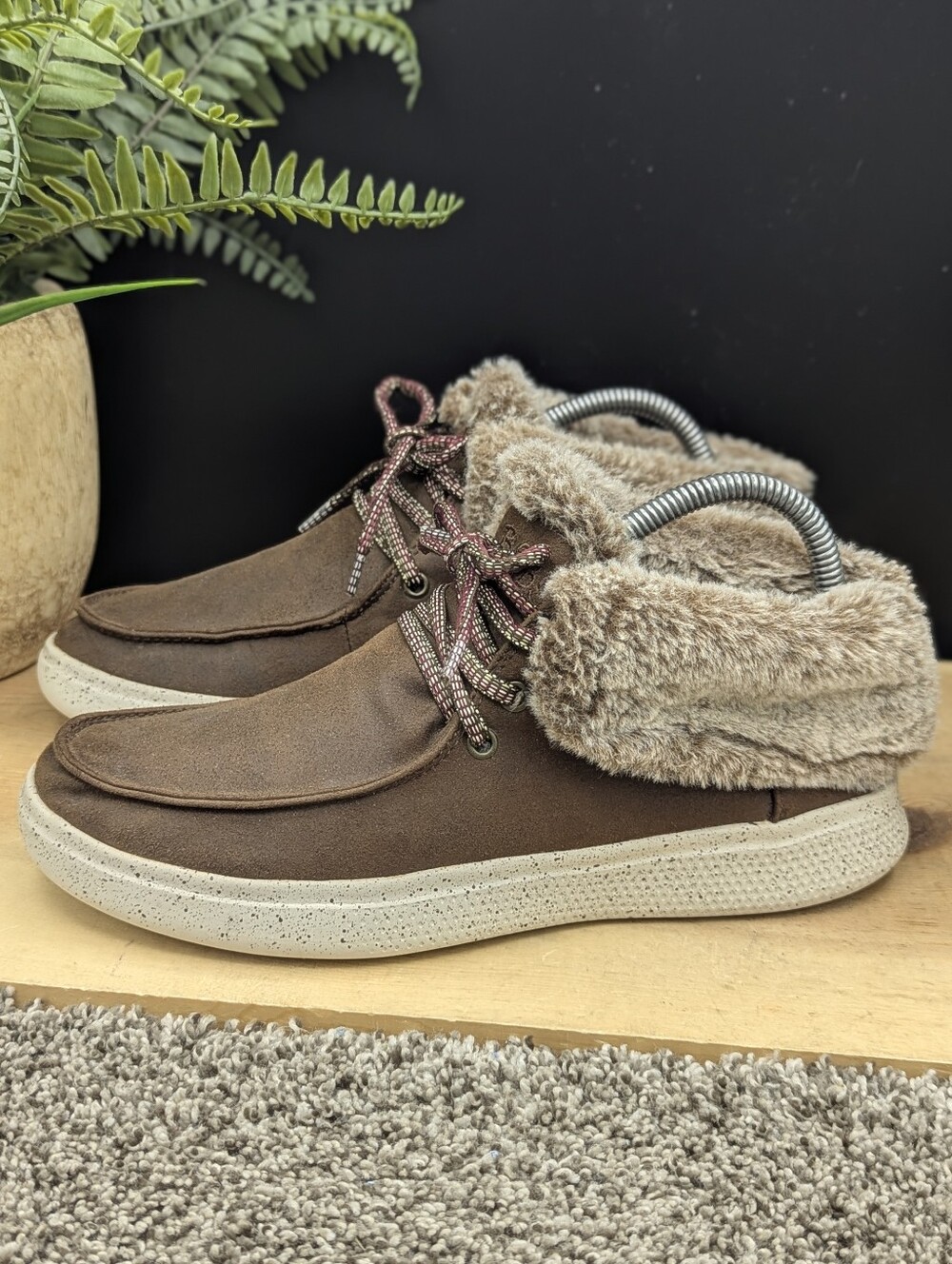 Skechers Bobs By Skechers  Women's Size 7.5 Slip In Boots Fur Lined Casual Shoes